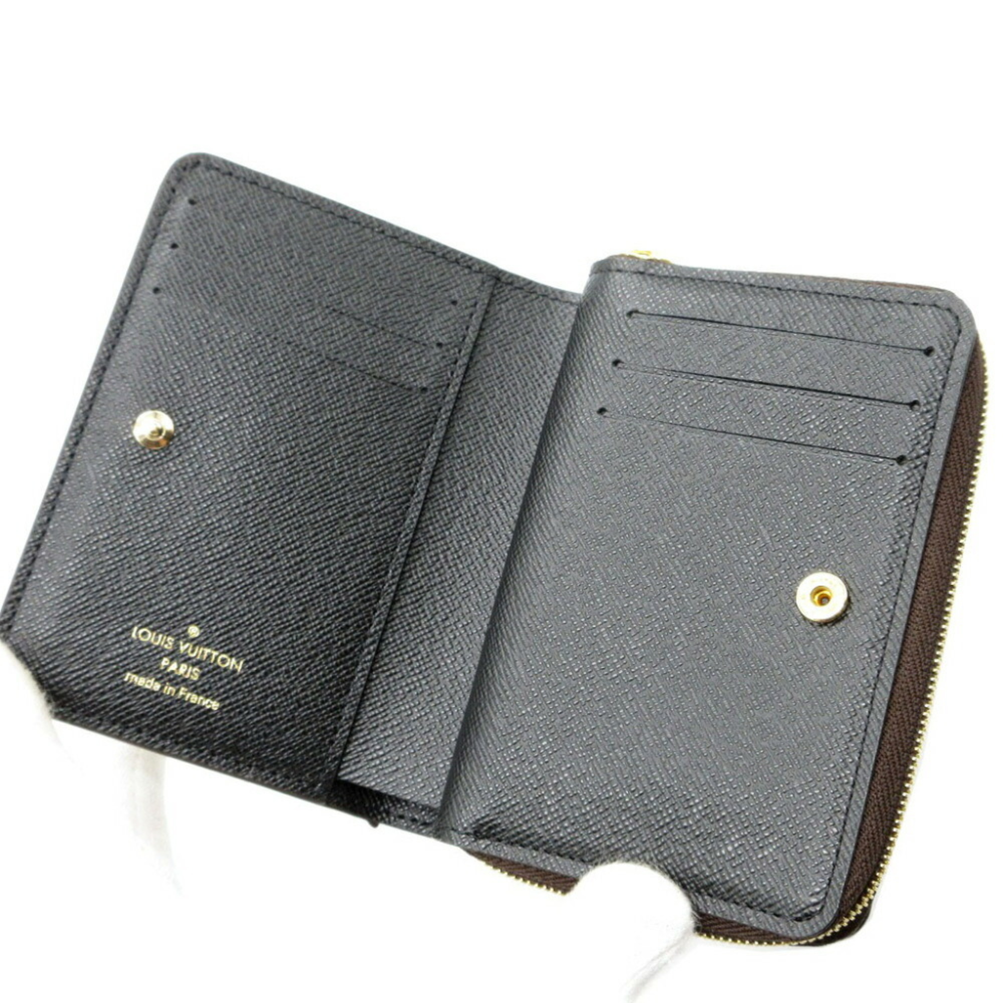 Louis Vuitton Monogram Reverse M81461 IC Chip Portefeuille Roux Wallet