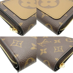 Louis Vuitton Monogram Reverse M81461 IC Chip Portefeuille Roux Wallet