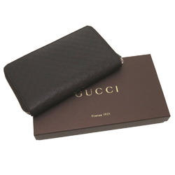 Gucci Micro Guccisima Brown 391465 Round Long Wallet Case