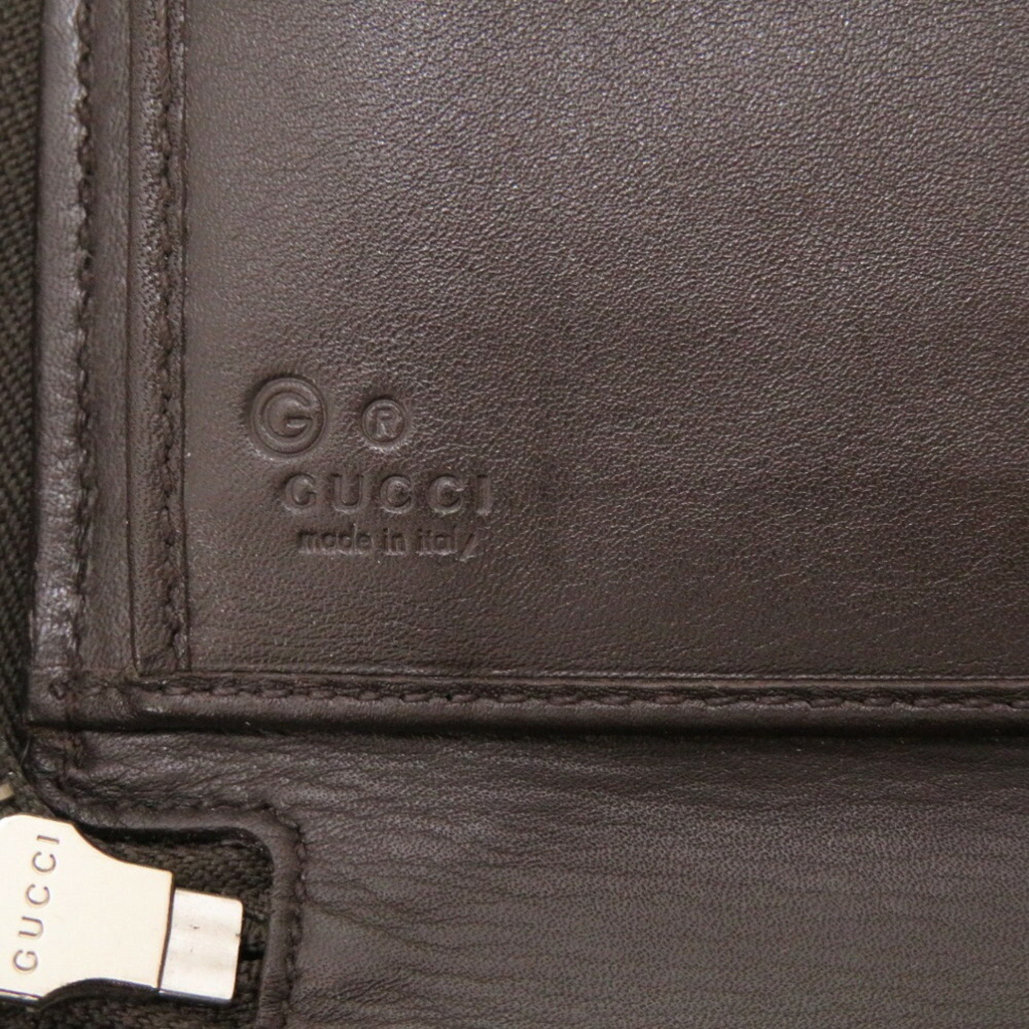 Gucci Micro Guccisima Brown 391465 Round Long Wallet Case