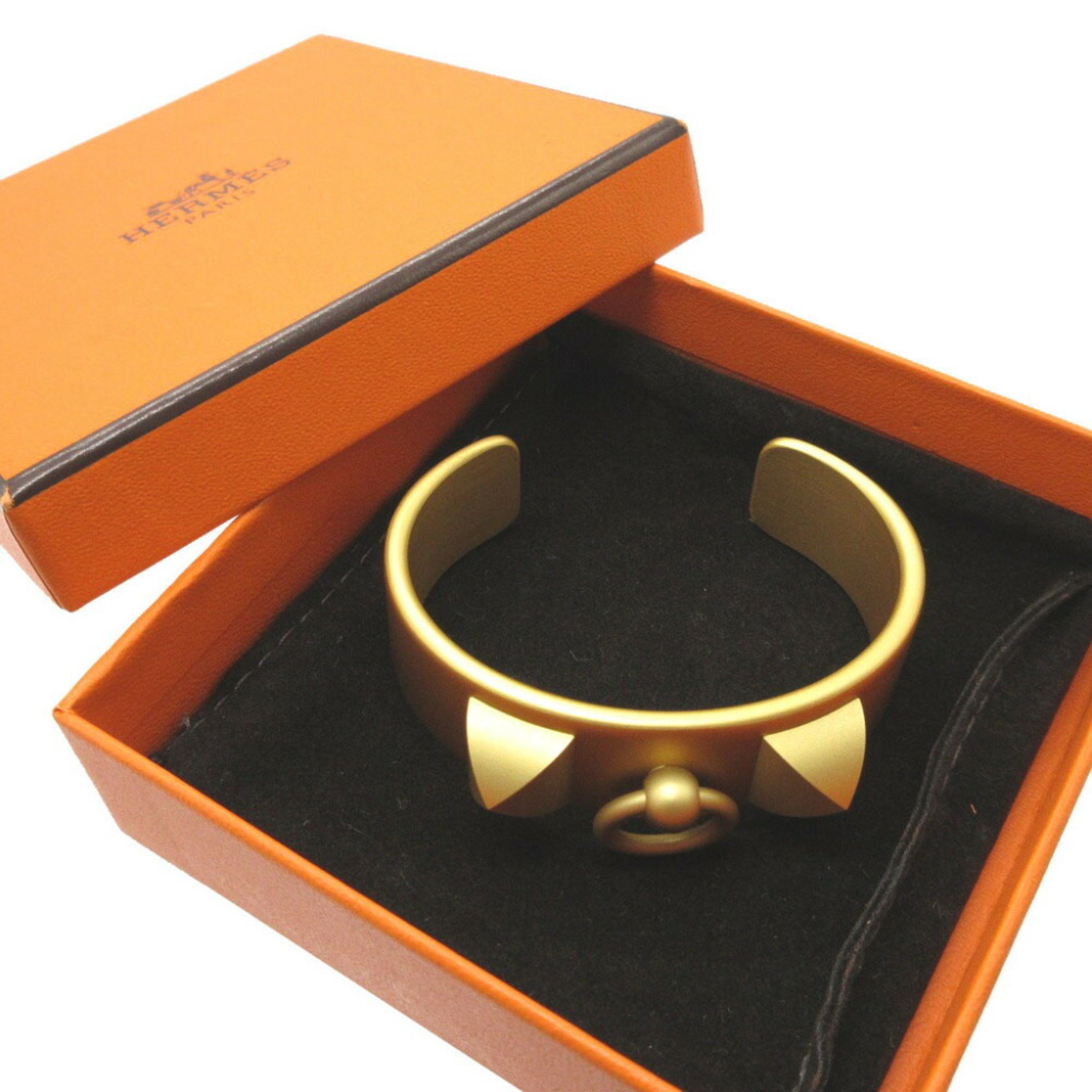 Hermes Medor Corriedosian T2 Metal Gold Bangle