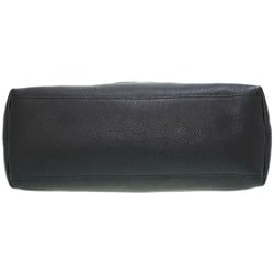 Gucci Soho Chain Interlocking G Tote Bag 536196 Leather Black