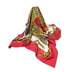 HERMES Kare90 Festival Hermes Red Scarf