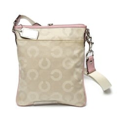 COACH Swing Madison Dot Op Art Crossbody Bag 44394 Coach Beige x Pink Shoulder