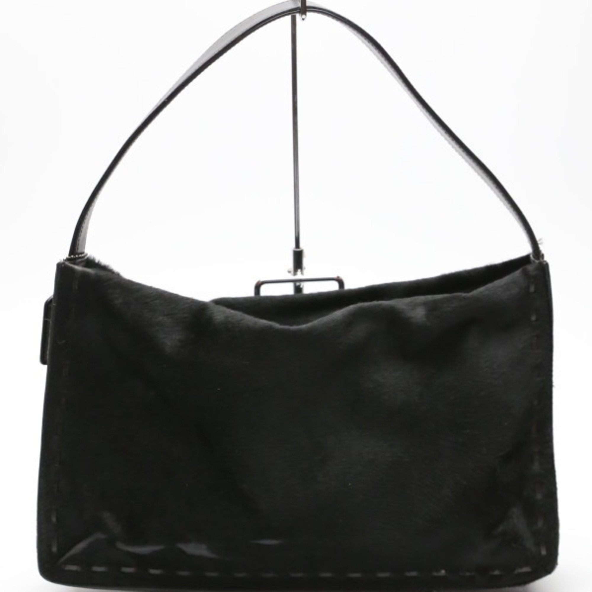 COACH Haraco One Shoulder Leather Handle 9469 Coach Black Bag