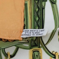 HERMES Handkerchief Petit Carre Gauroche Silk Twill 45 Hermes Orange Scarf