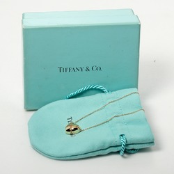 Tiffany Chain Cross Heart Necklace 5.92g K18 YG Yellow Gold TIFFANY&Co.