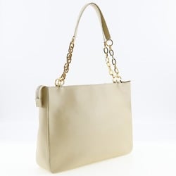 Gianni Versace VERSACE Chain Shoulder Bag Calf Zipper ChainShoulder Women's