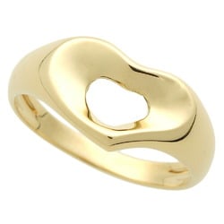 Tiffany TIFFANY & Co. Open Heart Ring K18YG No. 10 Yellow Gold