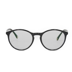 CHANEL Glasses Coco Mark Boston Logo Clear Black Rim CC Plastic 3413-A C501 Men's Women's