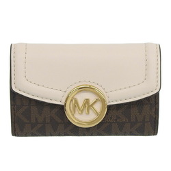 Michael Kors FULTON MK Signature 6-row Key Case 35S0GFTP5B White