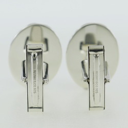 Tiffany TIFFANY&Co. Oval stripe cufflinks 925 silver made in the USA oval men's