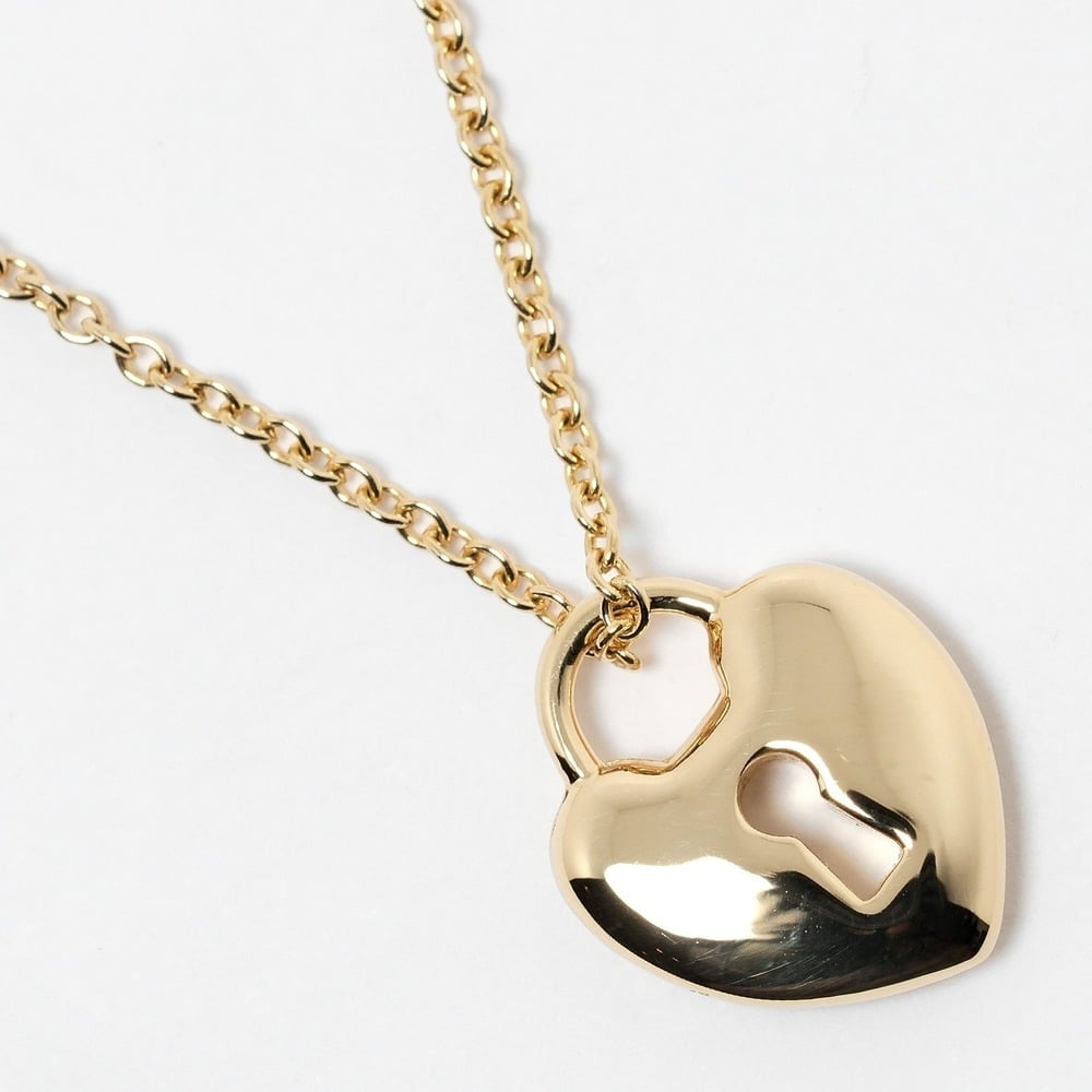 Tiffany lock sale necklace gold