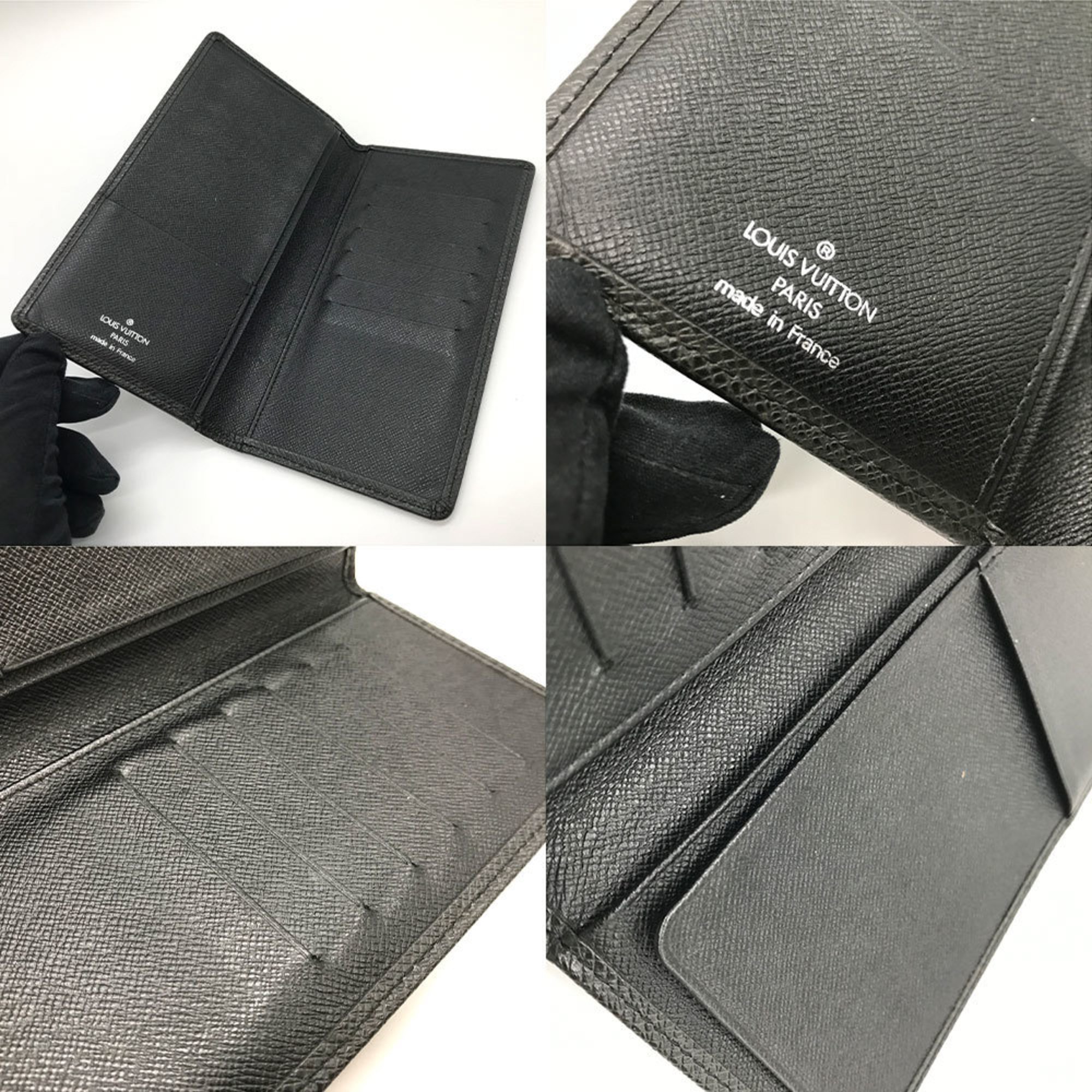 Louis Vuitton Porto Valeur Cult Credit Black Noir Long Wallet Billfold Bifold M30394 LOUISVUITTON