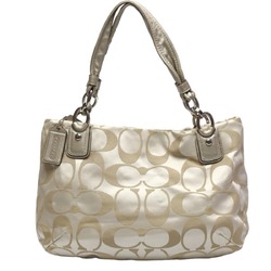 COACH Handbag Christing Signature Shoulder Bag 16778 Coach Beige Tote