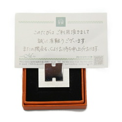 HERMES Photo Stand Frame Smile Ash SS H Logo with Box Hermes Silver Other Miscellaneous Goods