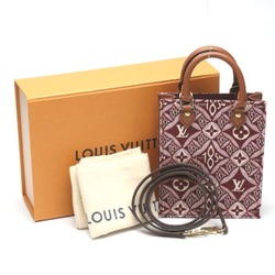 LOUIS VUITTON Petit Sac Pla Jacquard Leather Monogram Louis Vuitton Red Shoulder Bag LV