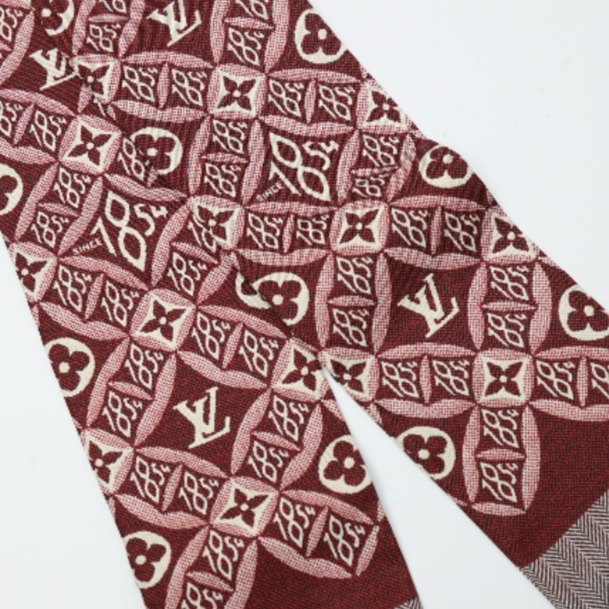 LOUIS VUITTON Bandeau SINCE 1854 Monogram Thailand MP2826 Louis Vuitton Bordeaux Scarf LV