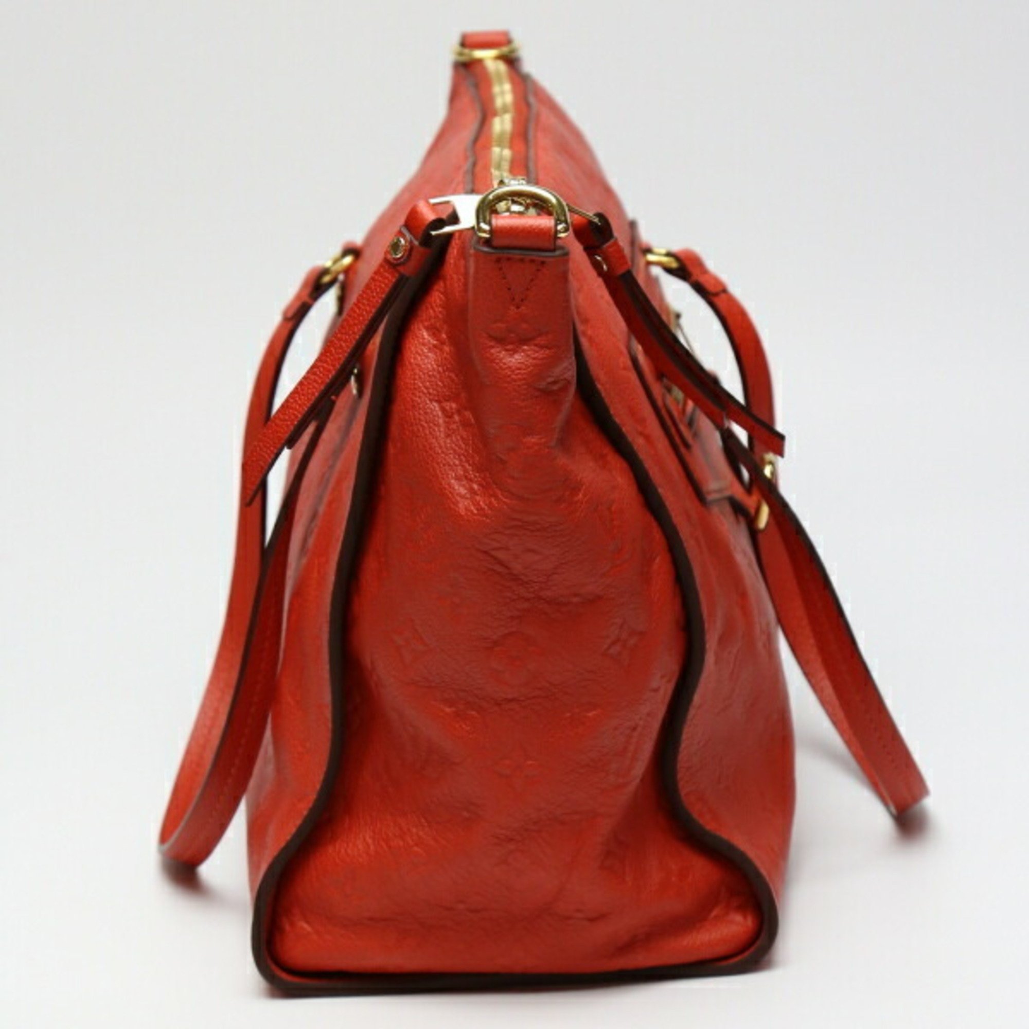 LOUIS VUITTON Bastille MM Monogram Empreinte ABRICO Shoulder Bag M50048 Louis Vuitton Red Tote LV