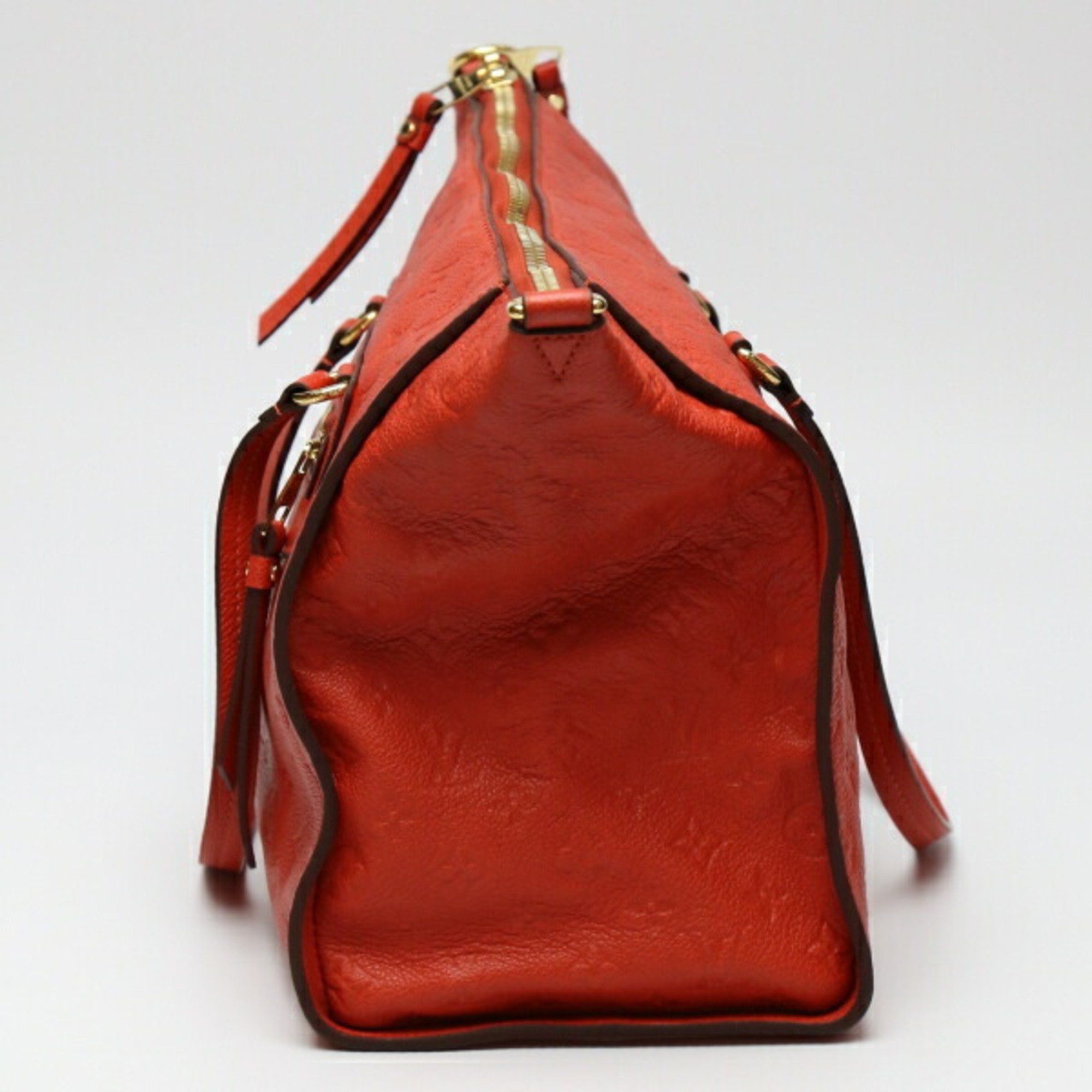 LOUIS VUITTON Bastille MM Monogram Empreinte ABRICO Shoulder Bag M50048 Louis Vuitton Red Tote LV