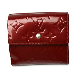 LOUIS VUITTON With card pocket Vernis W hook Pomme d'Amour M93576 Louis Vuitton Rouge bifold wallet LV