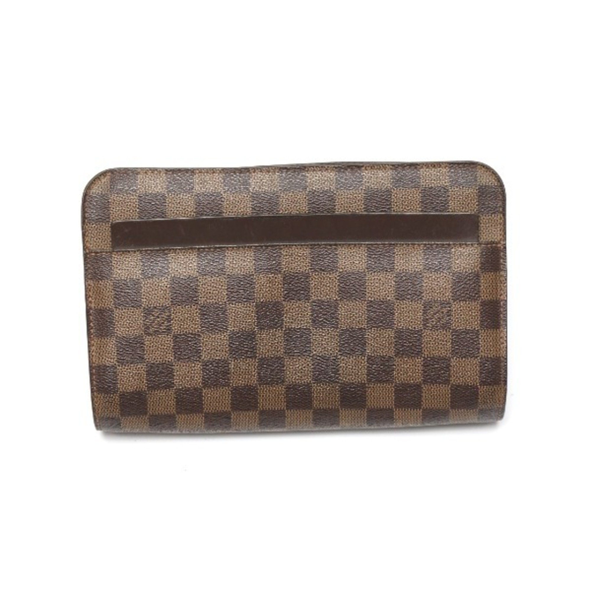 LOUIS VUITTON Clutch Bag Damier Ebene Saint-Louis N51993 Louis Vuitton Brown Second LV