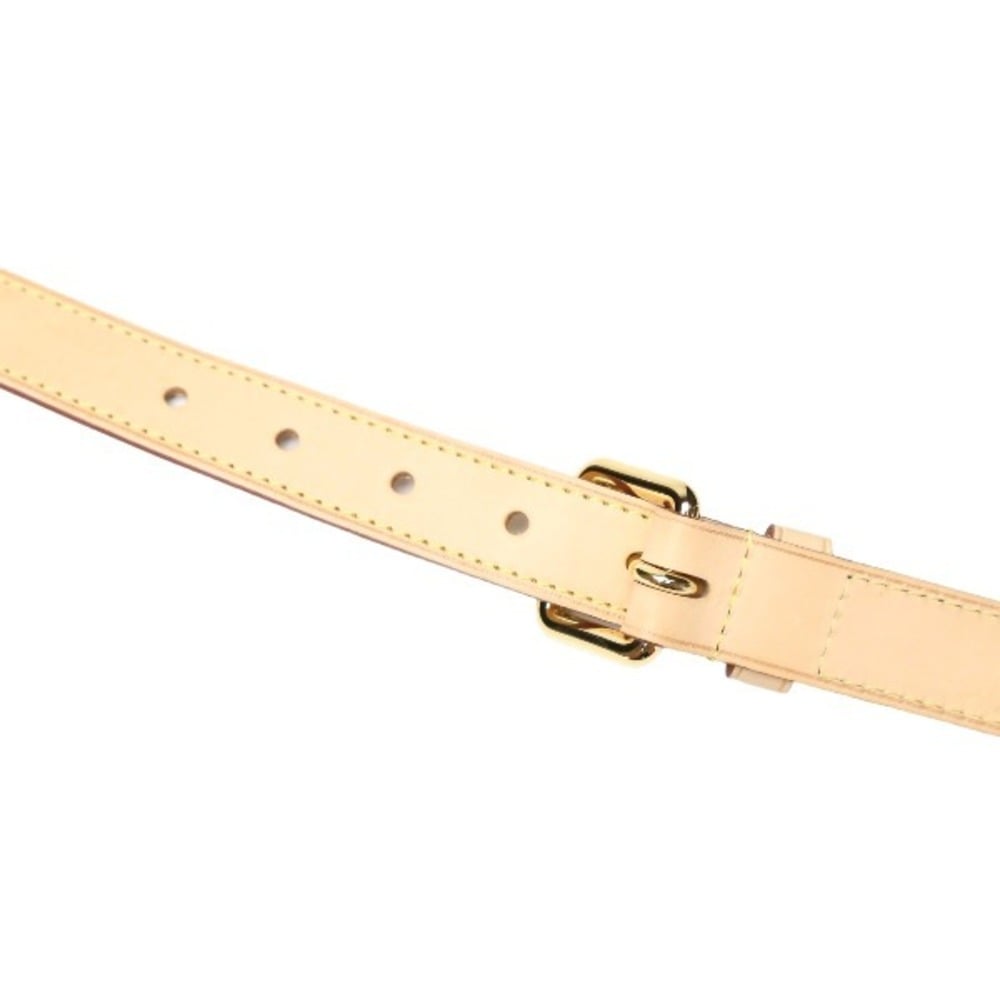 LOUIS VUITTON Strap Tanned Leather Louis Vuitton Beige Shoulder LV