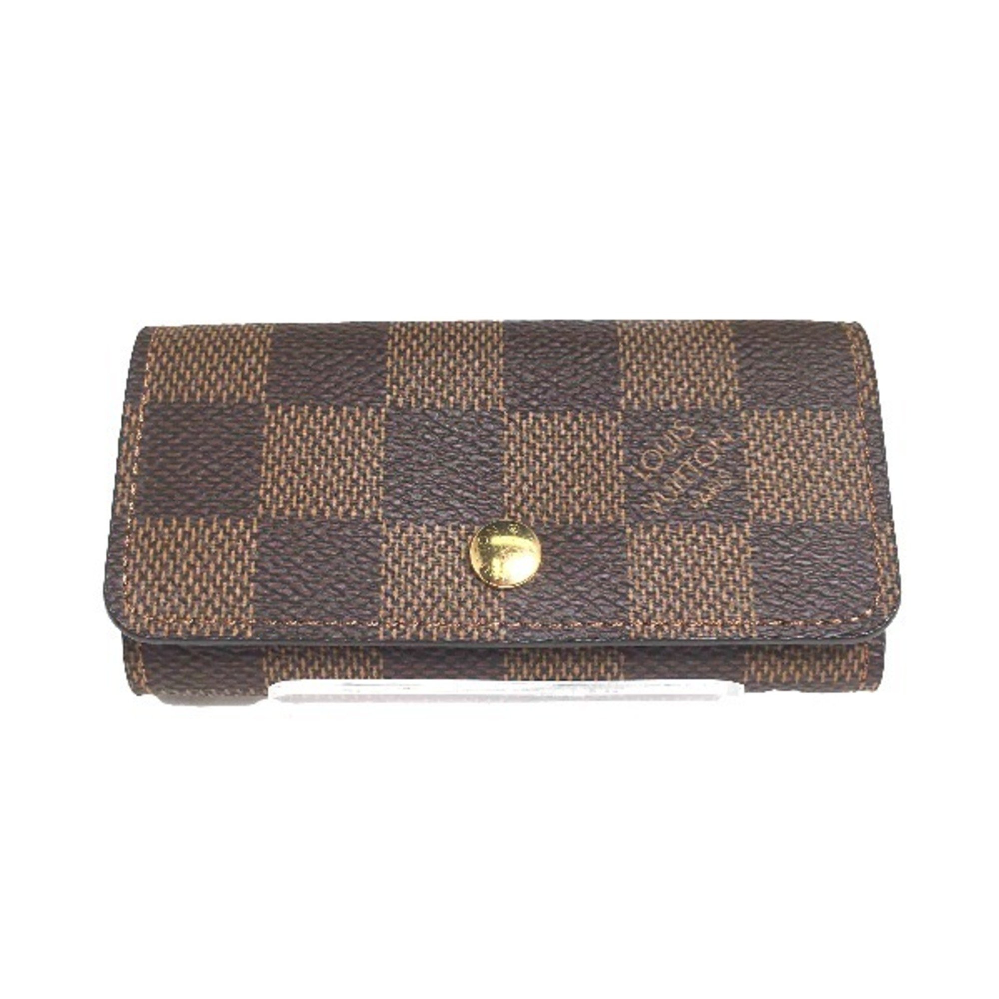 LOUIS VUITTON 4 Key Case Damier Multicle N62631 Louis Vuitton Brown LV