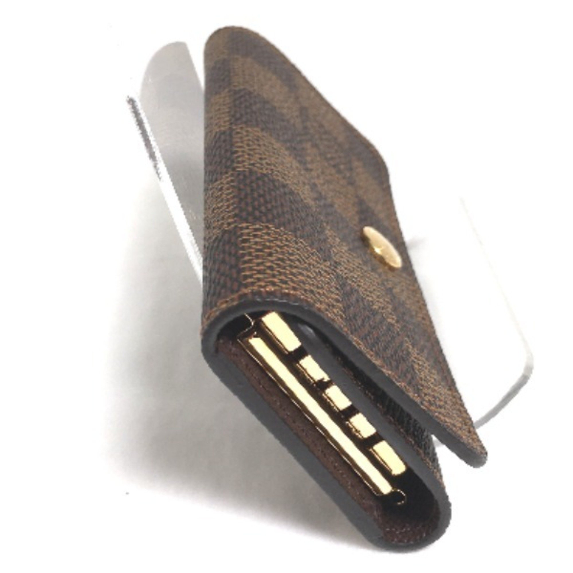 LOUIS VUITTON 4 Key Case Damier Multicle N62631 Louis Vuitton Brown LV