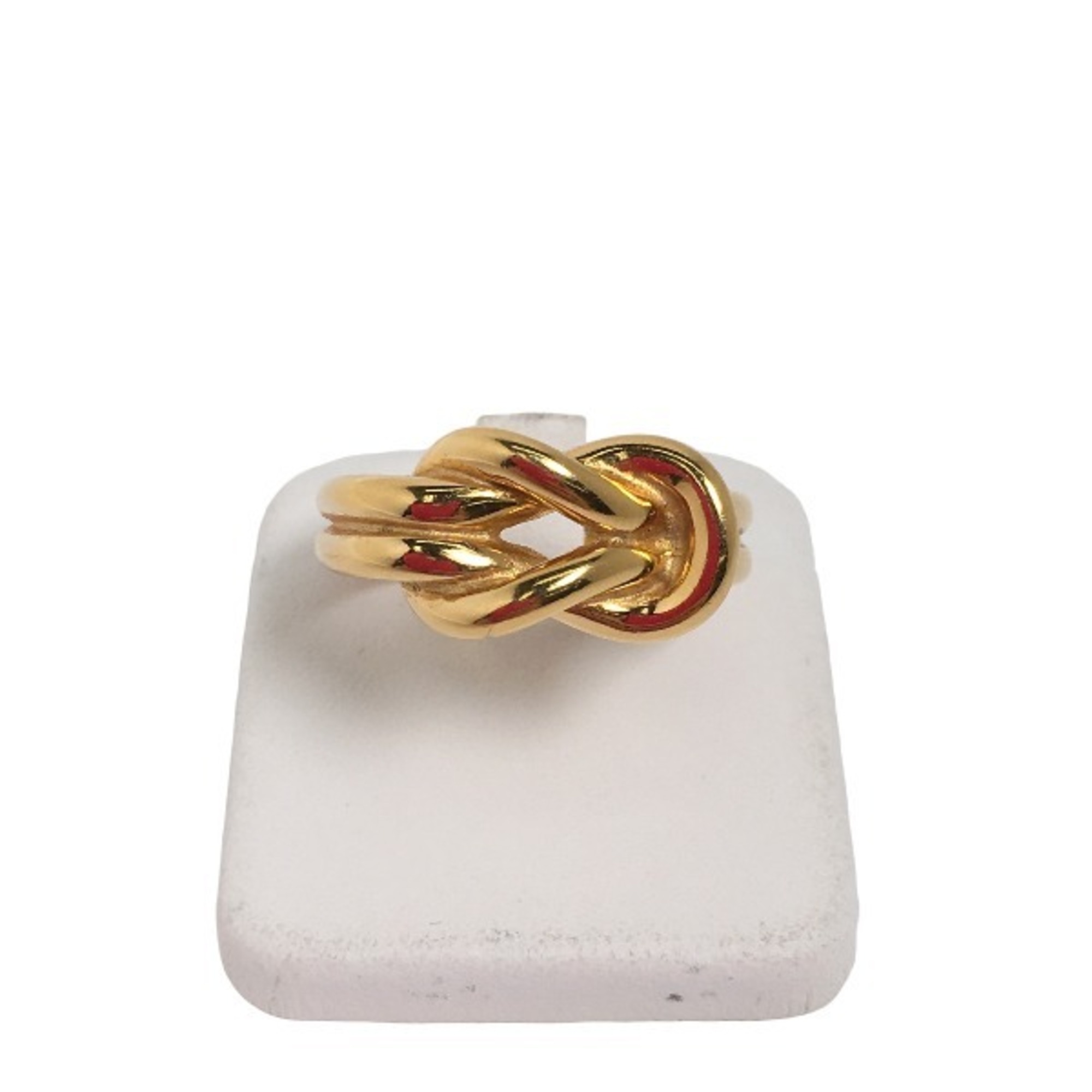 HERMES Accessories Head Hermes Gold Scarf Ring