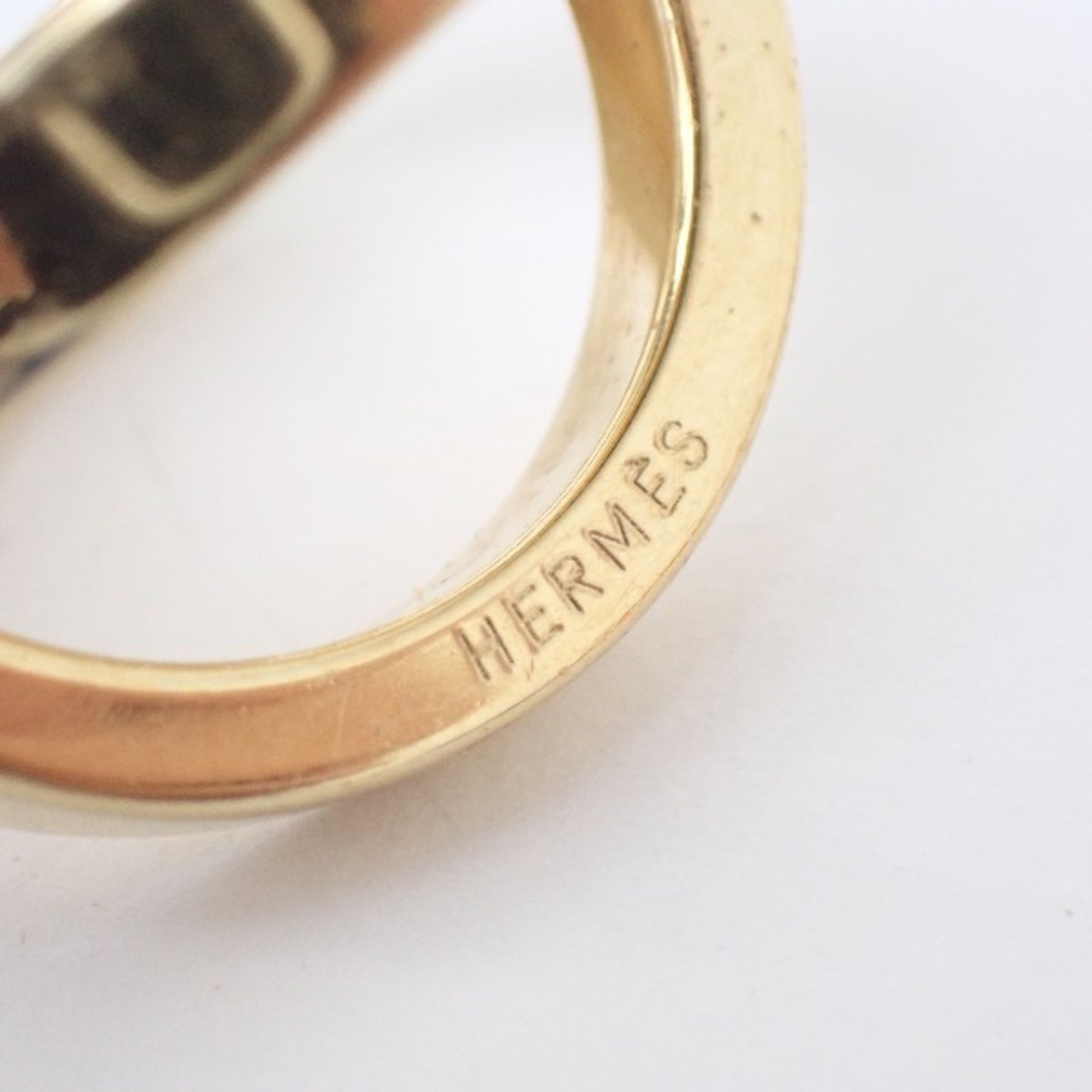 HERMES GP Accessories Hermes Gold Scarf Ring