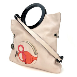 CELINE handbag one shoulder cruise line flamingo leather pink ladies hand bag clutch