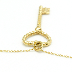Tiffany Twisted Heart Key Necklace Yellow Gold (18K) No Stone Men,Women Fashion Pendant Necklace (Gold)