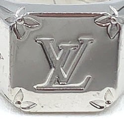 LOUIS VUITTON Signet Ring Monogram M Size M62487 Louis Vuitton Silver LV