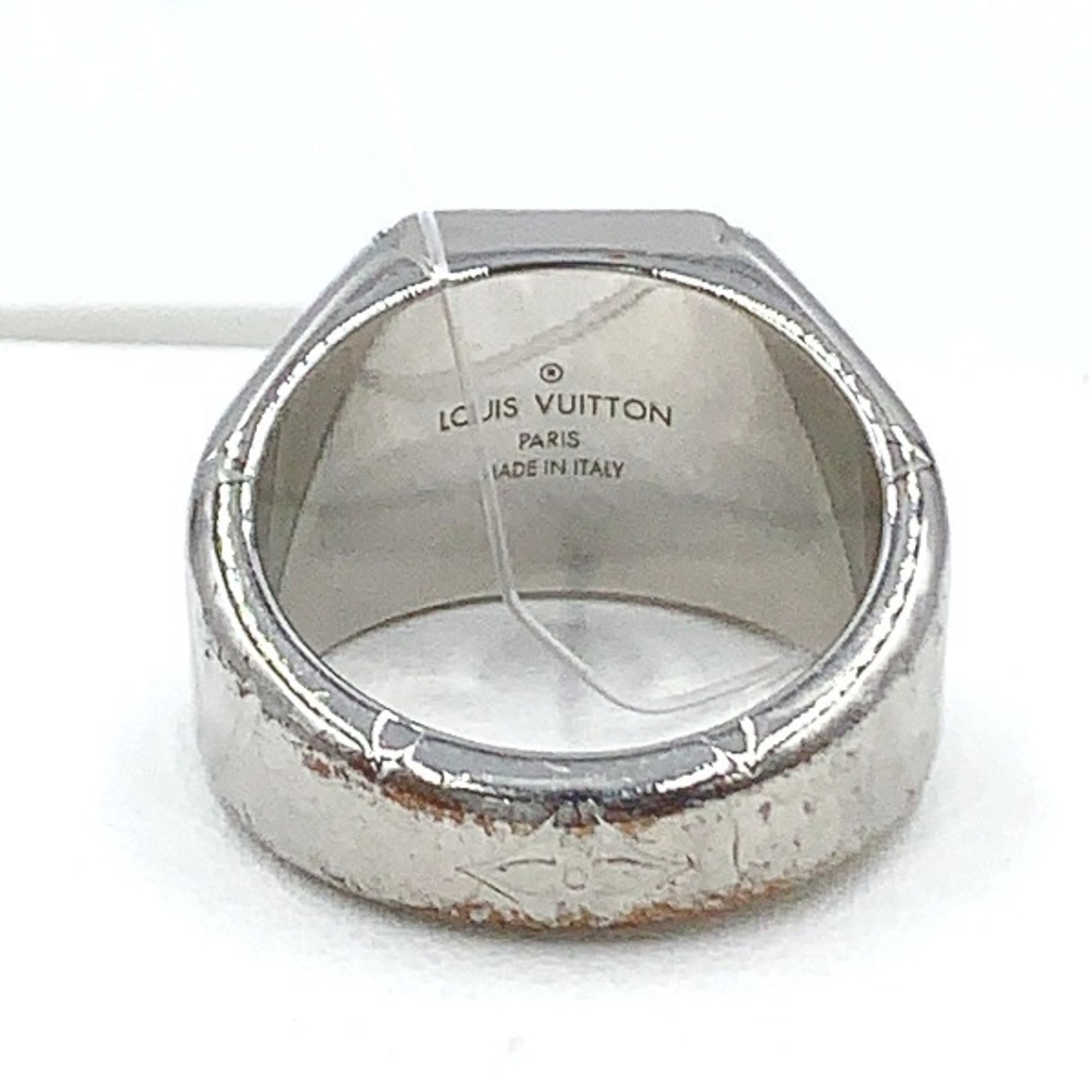 LOUIS VUITTON Signet Ring Monogram M Size M62487 Louis Vuitton Silver LV