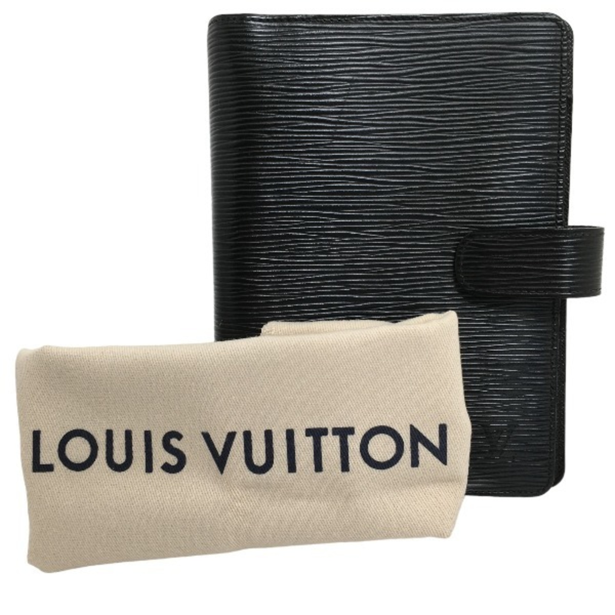 LOUIS VUITTON notebook cover Epi Agenda MM R20042 Louis Vuitton Noir LV