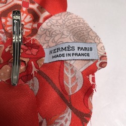 HERMES Corsage Flower Hermes Red Brooch