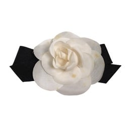 CHANEL Camellia Corsage White Brooch