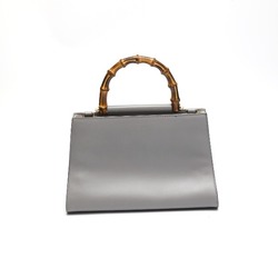 GUCCI 2WAY Bamboo 459076 Gucci Gray Handbag