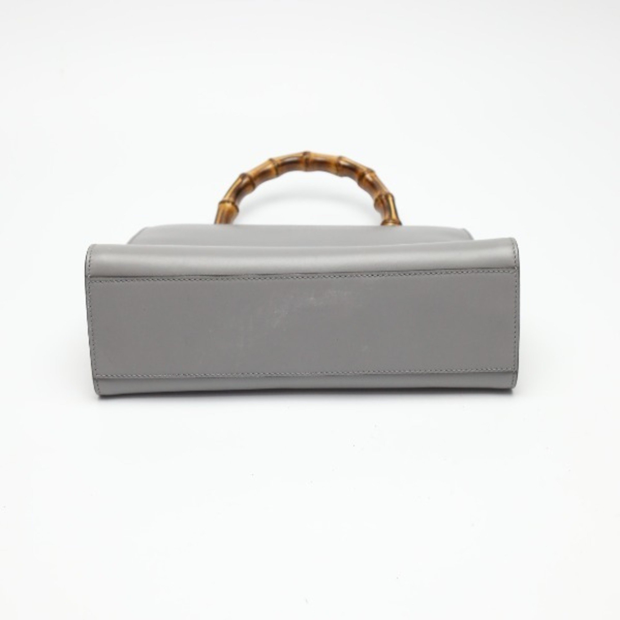 GUCCI 2WAY Bamboo 459076 Gucci Gray Handbag