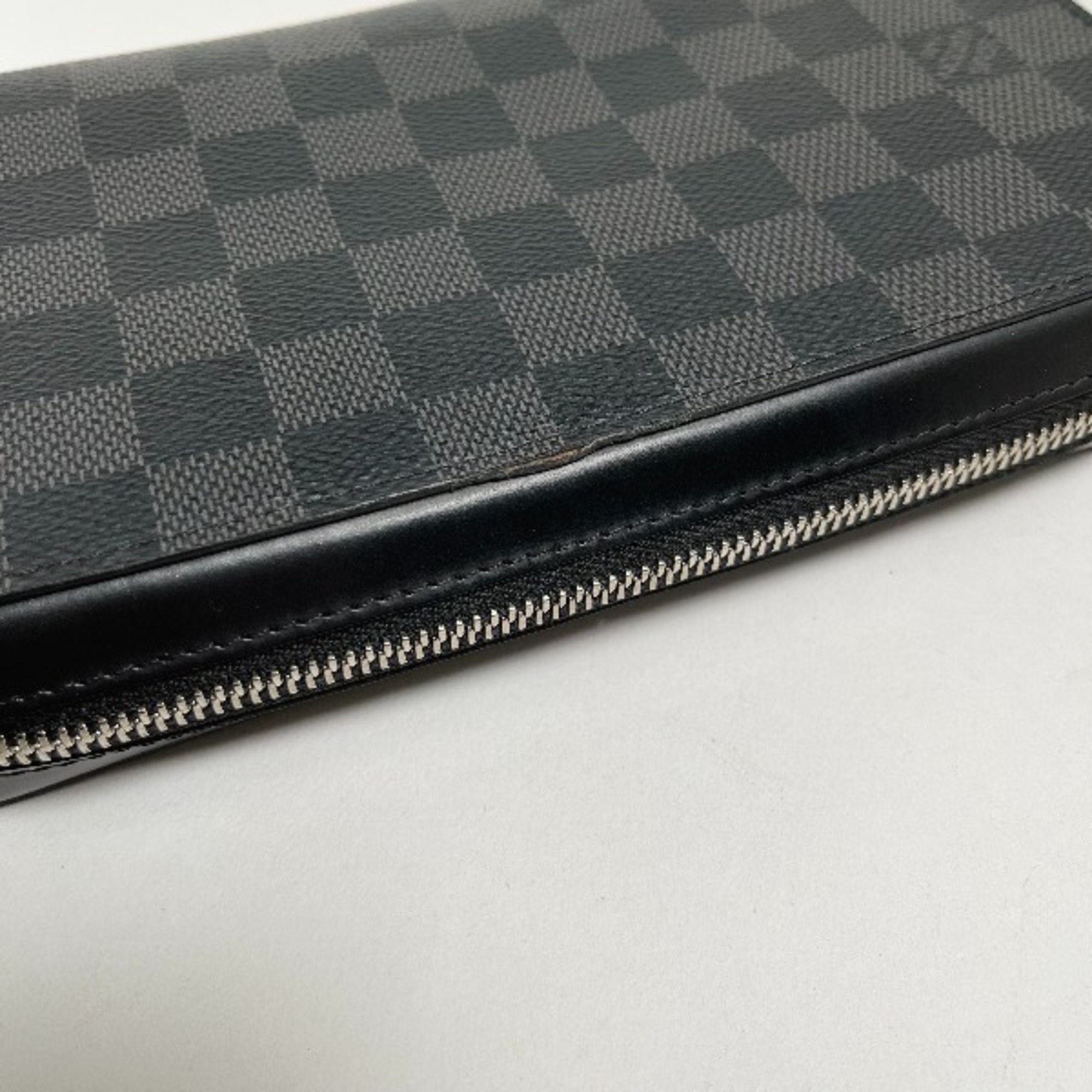 LOUIS VUITTON Zippy XL Damier Graphite Wallet N41503 Louis Vuitton Second Bag LV