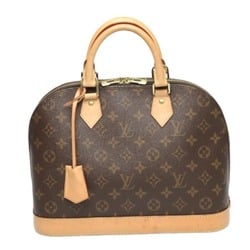 LOUIS VUITTON Monogram Alma M53151 Louis Vuitton Brown Handbag with Crochette LV