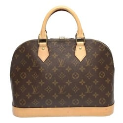 LOUIS VUITTON Monogram Alma M53151 Louis Vuitton Brown Handbag with Crochette LV