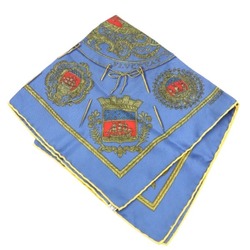 HERMES Handkerchief Carre 45 100% Silk Hermes Blue