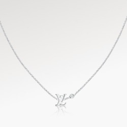 LOUIS VUITTON Pendantiff Ideal Blossom LV White Gold x Diamond 750WG Q93653 Silver Necklace