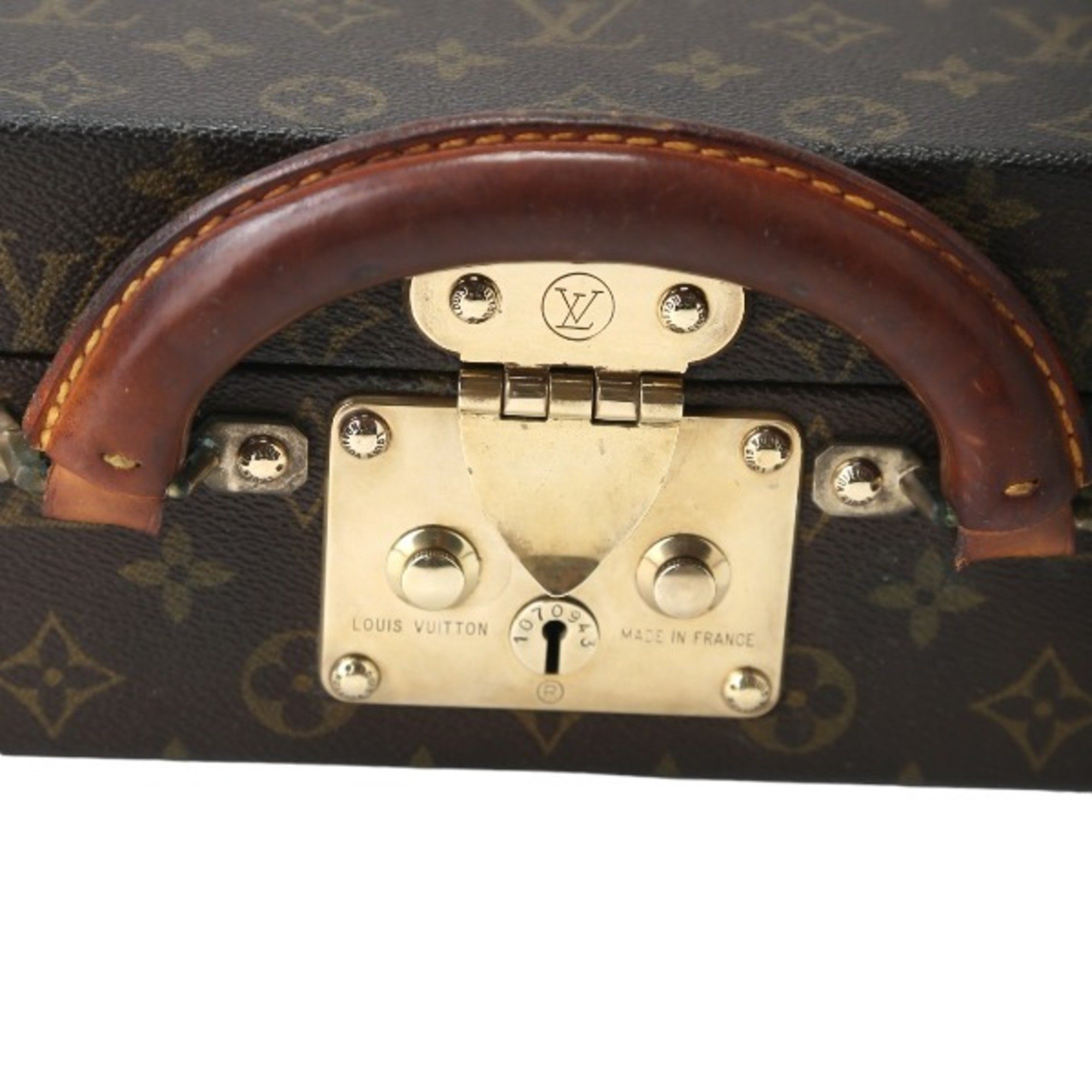 LOUIS VUITTON Attaché Case Monogram President M53012 Louis Vuitton Brown Trunk LV