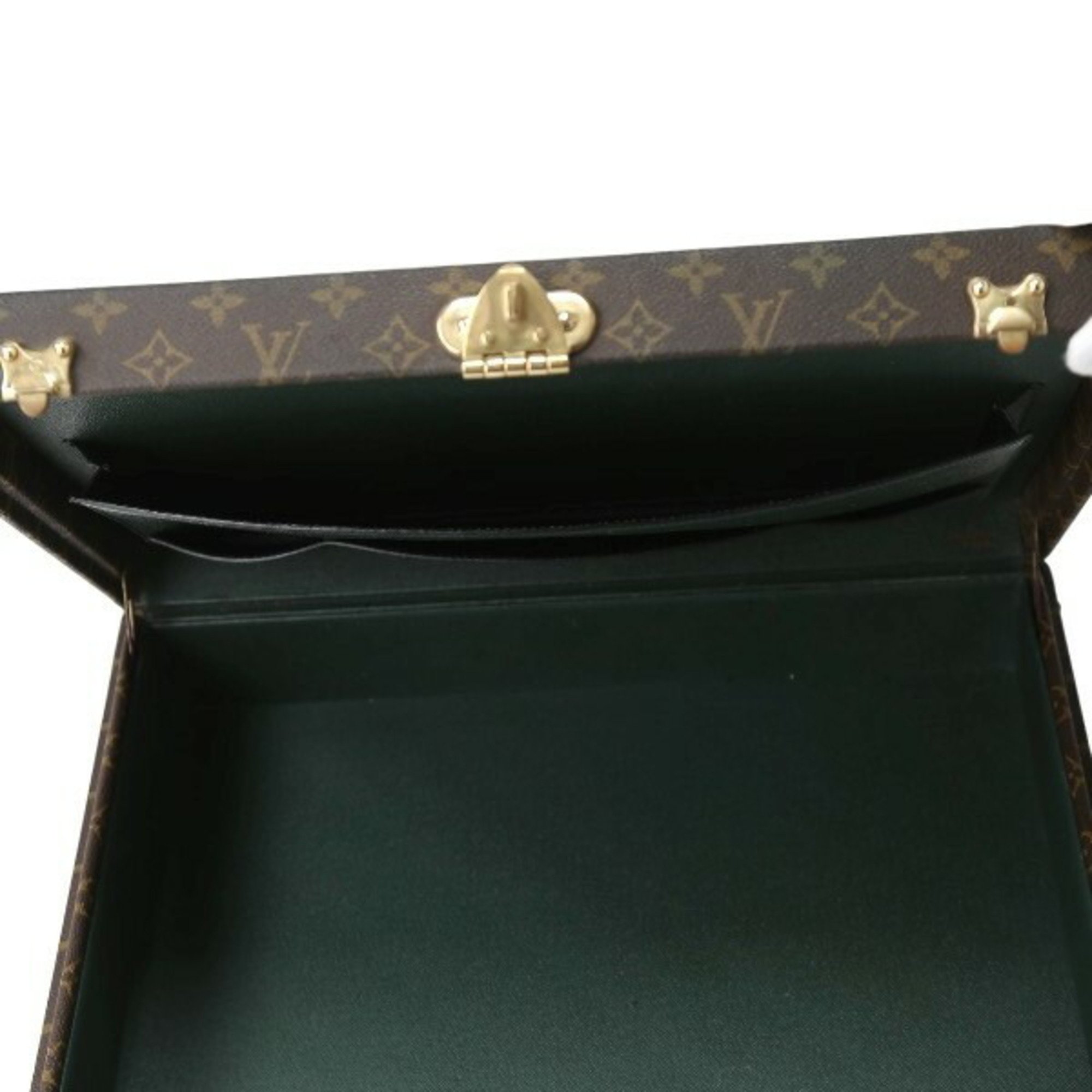 LOUIS VUITTON Attaché Case Monogram President M53012 Louis Vuitton Brown Trunk LV