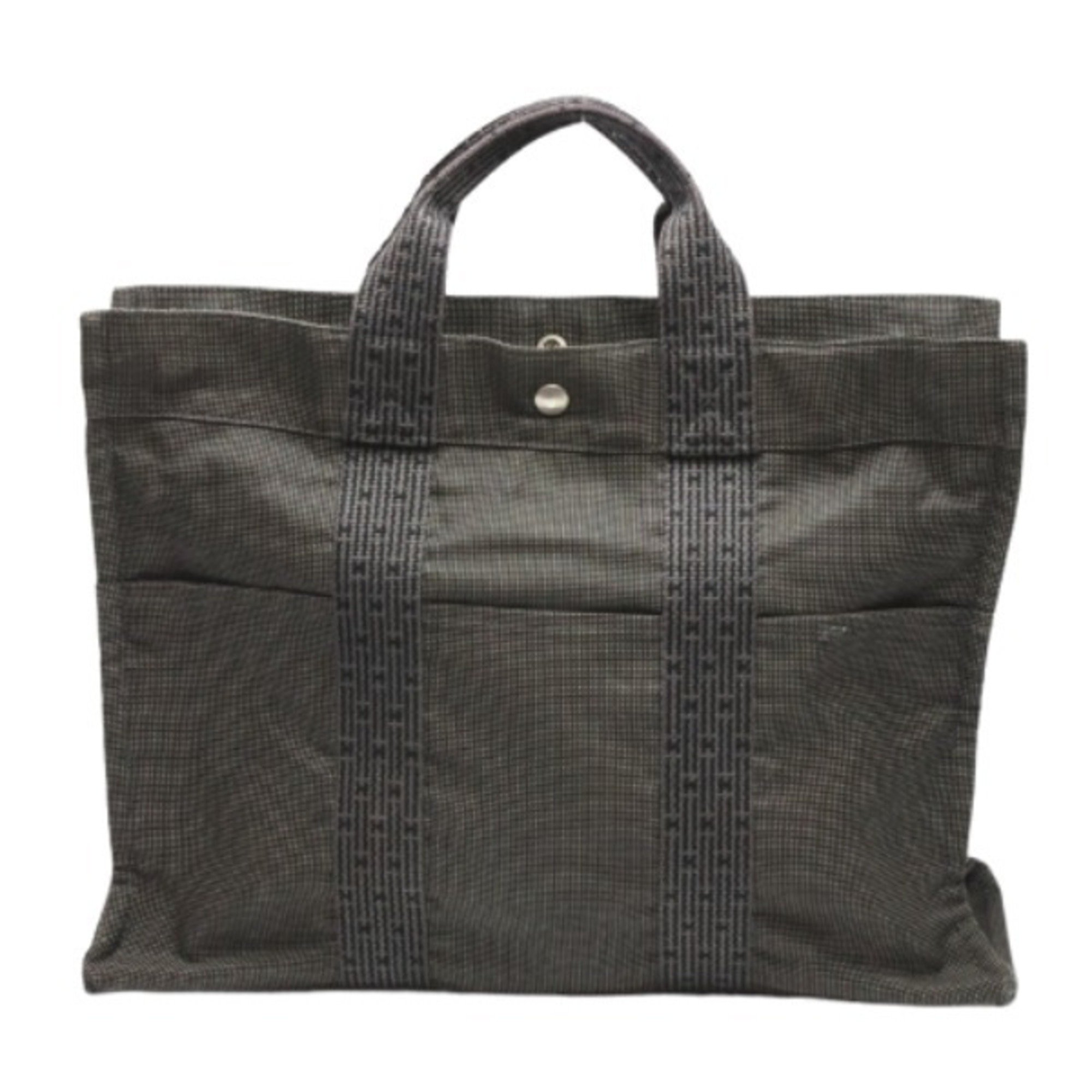 HERMES Tote Bag Business Yell Line MM Hermes Gray