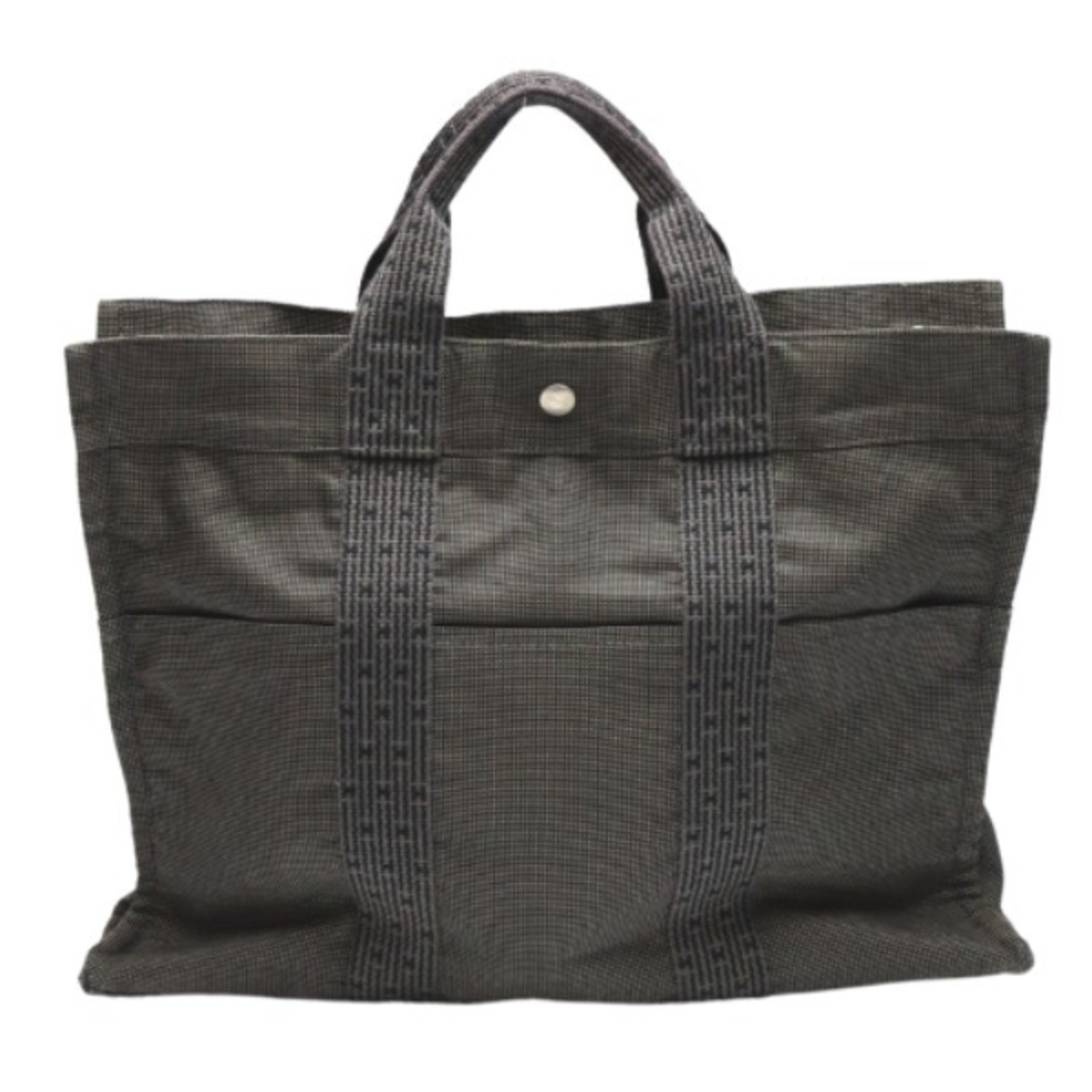 HERMES Tote Bag Business Yell Line MM Hermes Gray