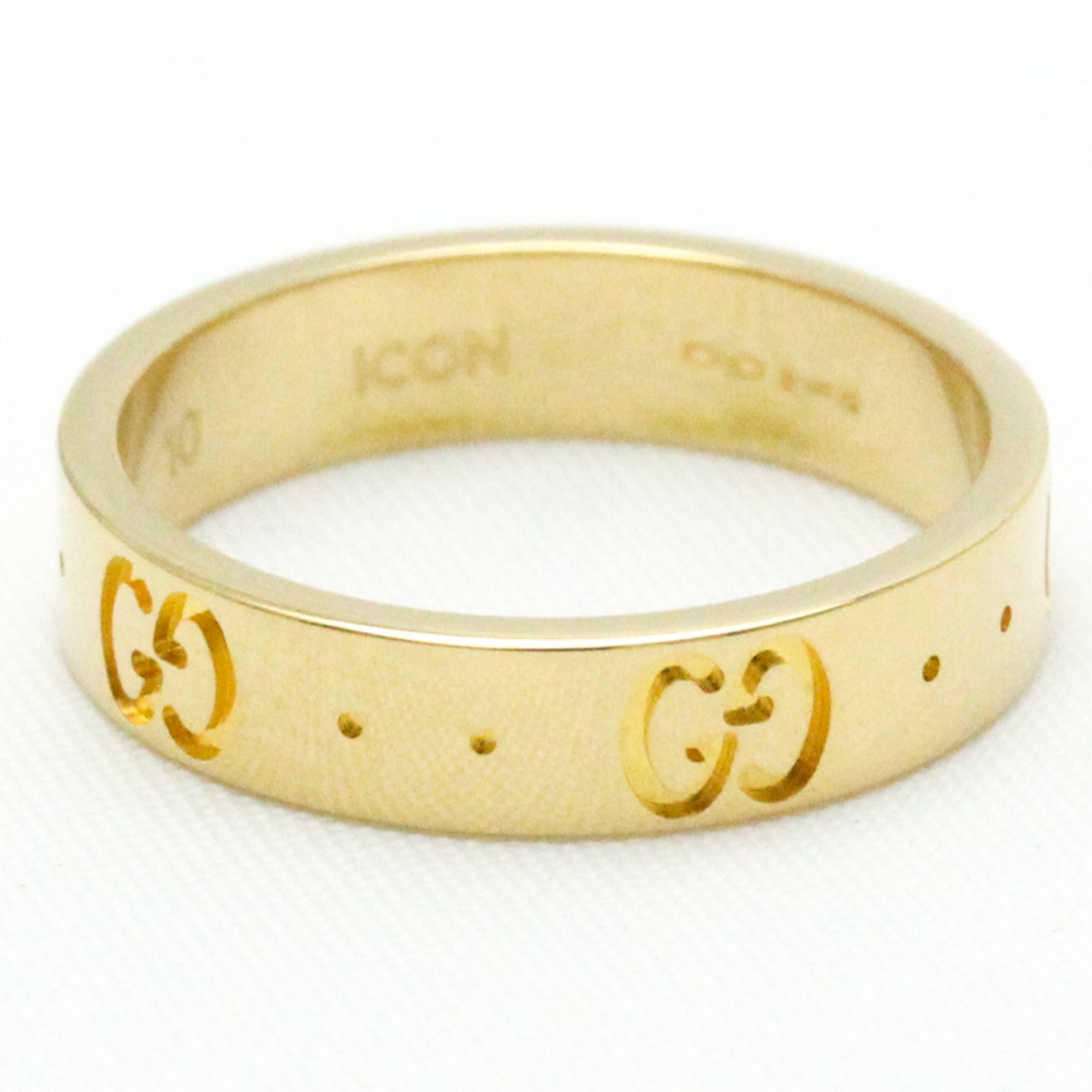 Gucci Icon Yellow Gold (18K) Fashion No Stone Band Ring Gold